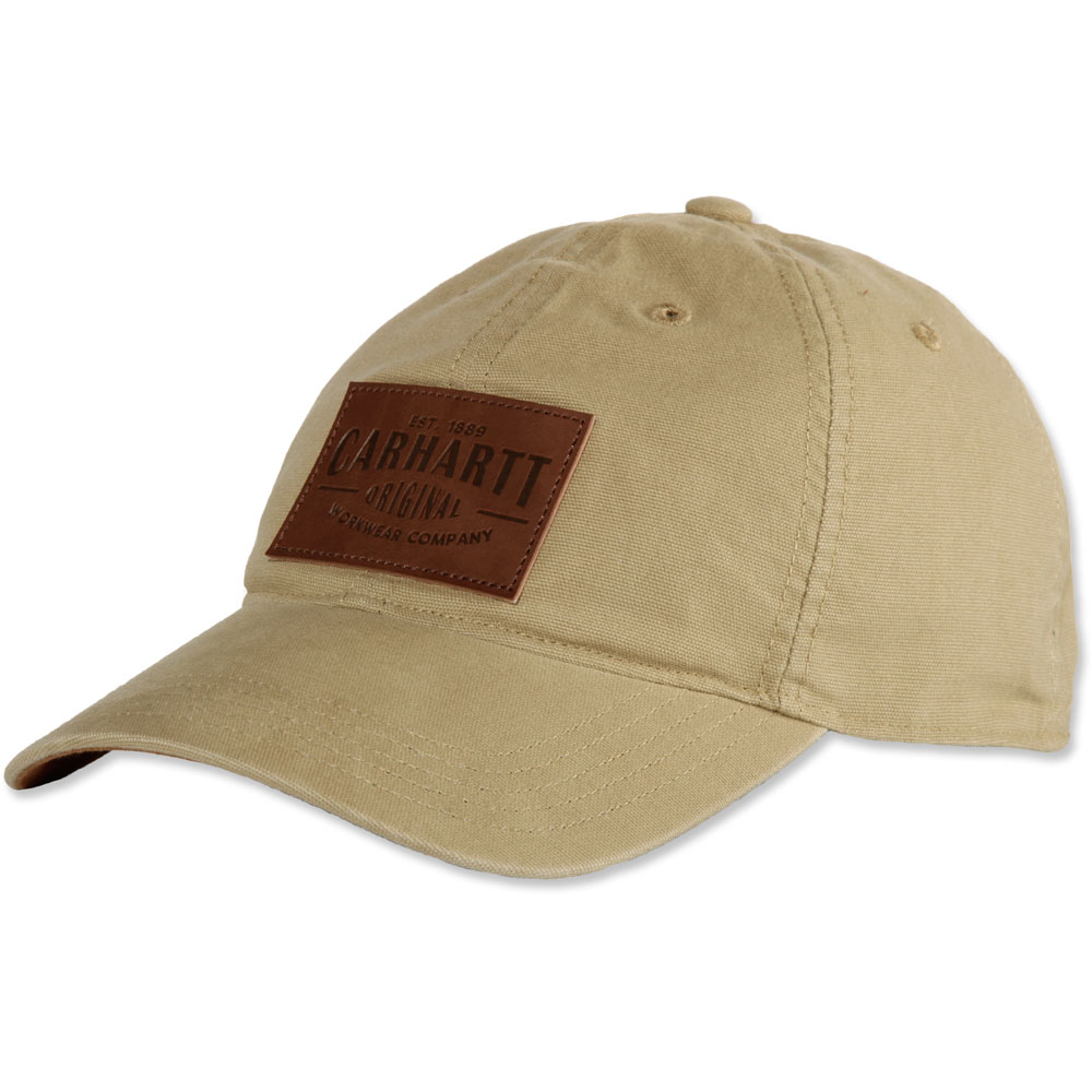 Carhartt Mens Rigby Stretch Fit Leather Patch Baseball Cap | eBay