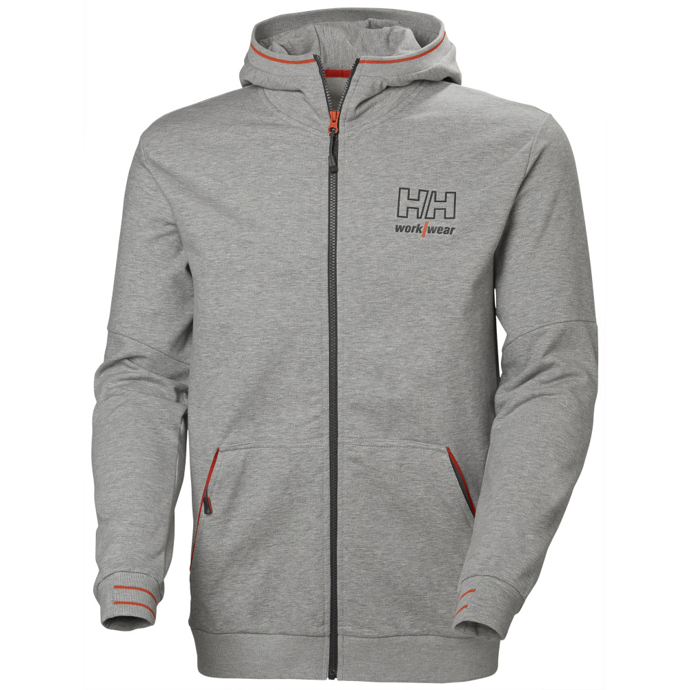 Helly Hansen Mens Kensington Cotton Full Zip Workwear Hoodie | eBay