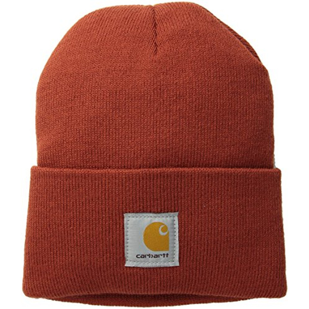 Carhartt Mens A18 Strechable Rib Knit Acrylic Watch Beanie Hat