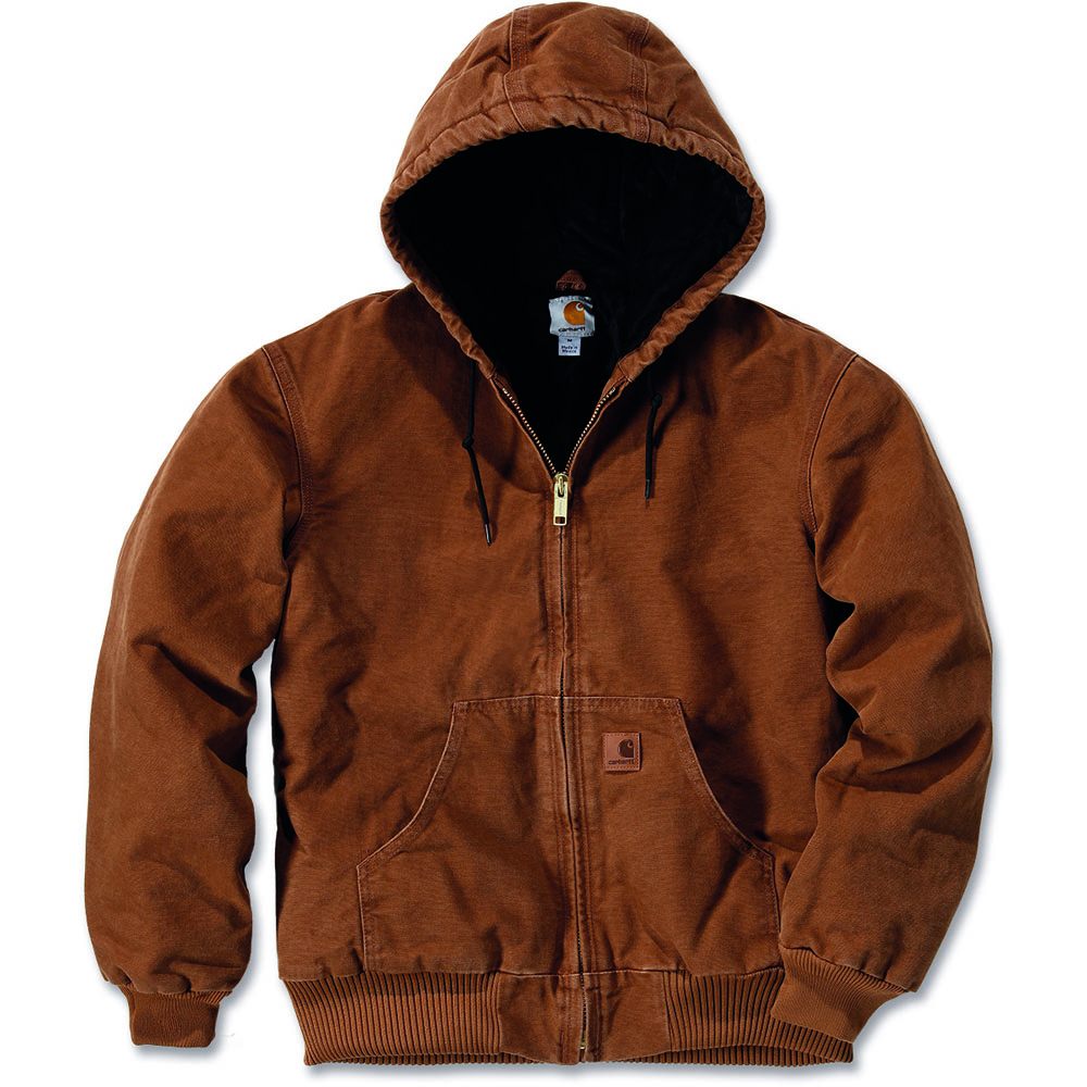 Carhartt Mens Sandstone Active Nylon Lined Adjustable Jacket Coat | eBay