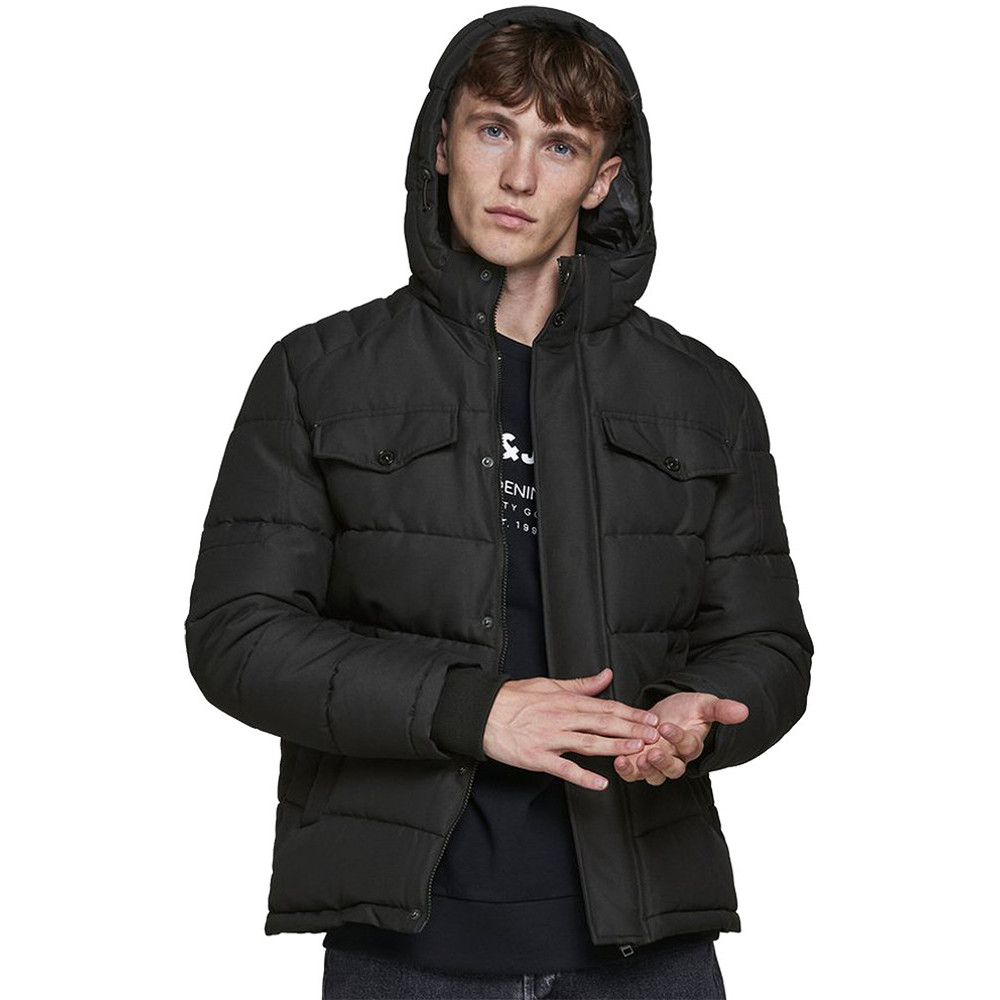 Jack & Jones Mens Jjregan Hooded Puffer Padded Jacket | eBay