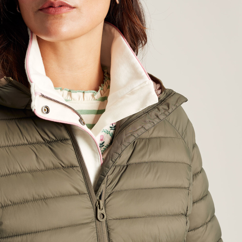 Joules Womens Bramley Longline Padded Hooded Puffer Coat