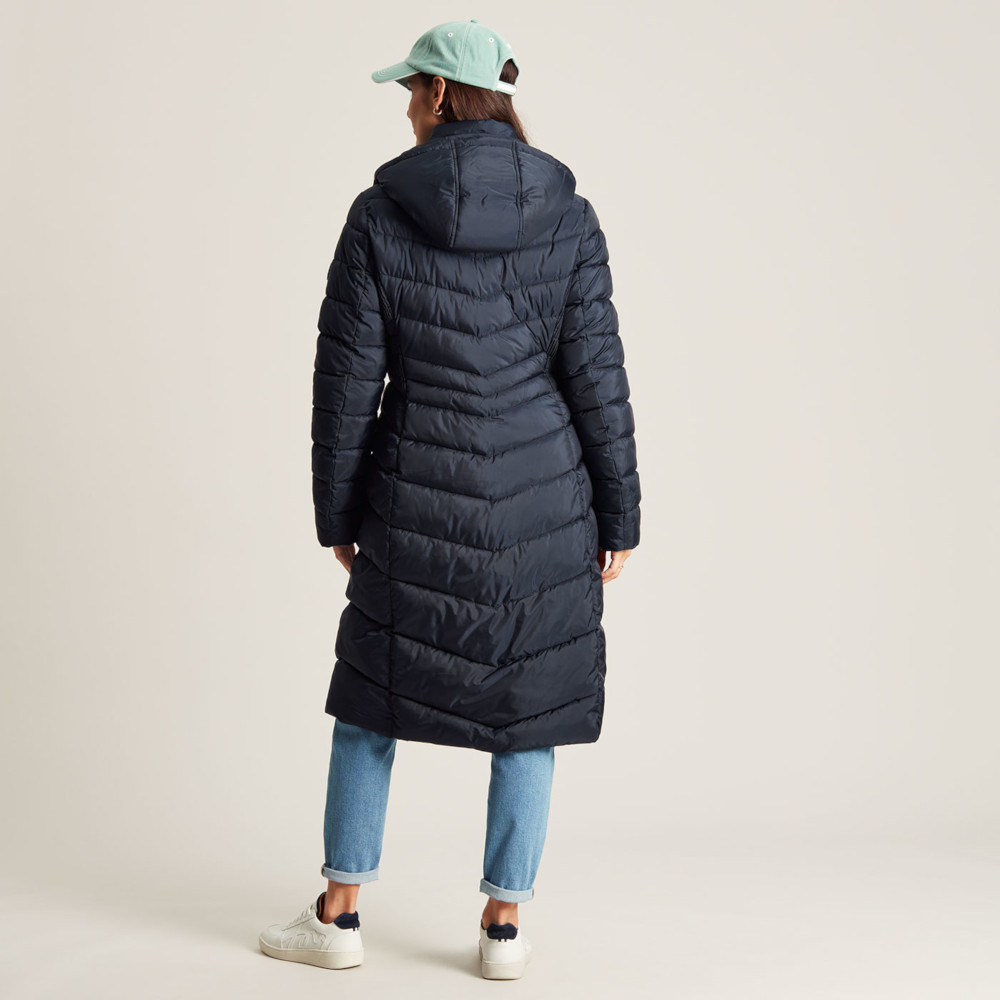 Joules Womens Pembury Padded Quilted Longline Outdoor Coat eBay