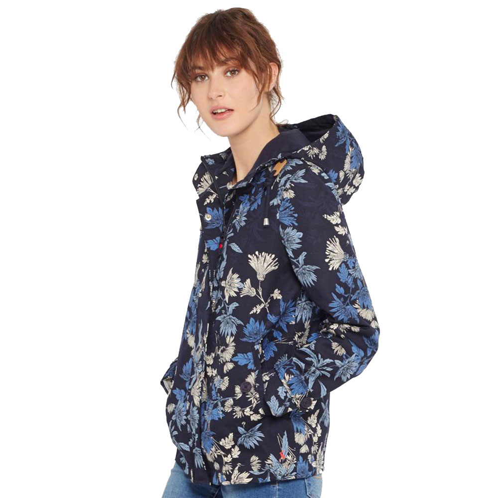 Joules Womens/Ladies Coast Print Patterned Waterproof Hooded Jacket eBay