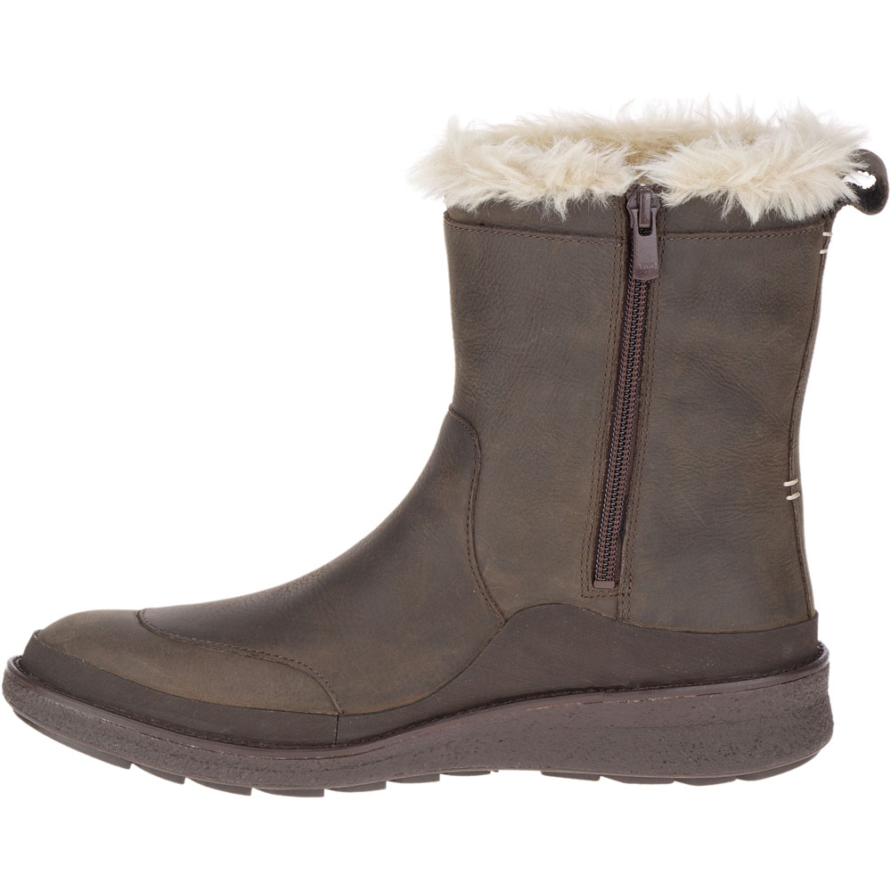 Merrell Womens/Ladies Tremblant Ezra Zip Polar Leather Winter Boots | eBay