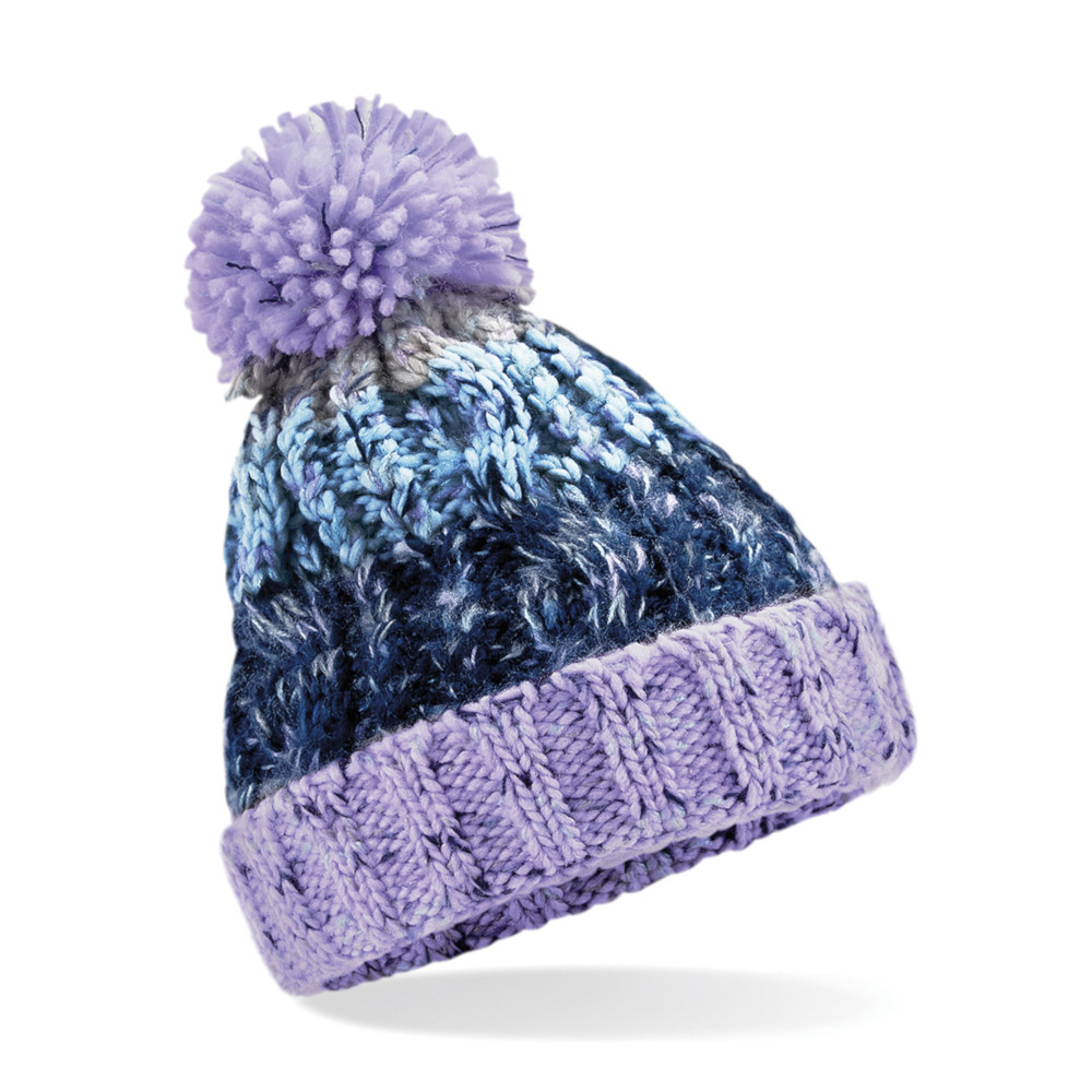 corkscrew pom pom beanie