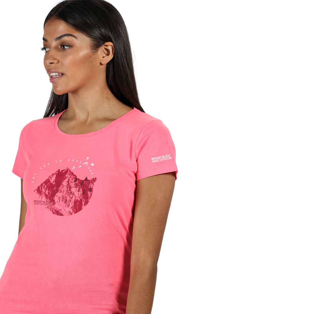 Regatta Womens Breezed Cotton Soft Graphic Jersey T Shirt | eBay
