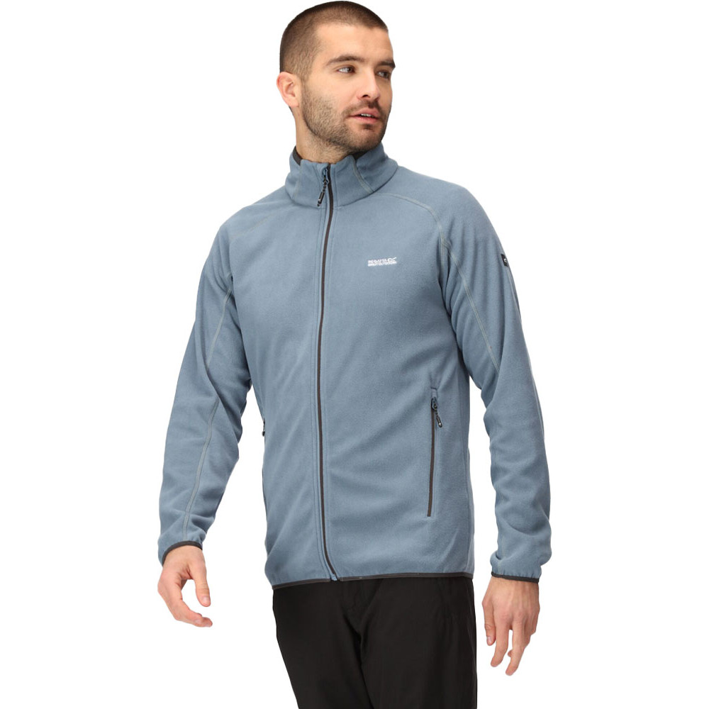 Regatta Mens Hadfield Full Zip Micro Fleece Lighweight Breathable ...