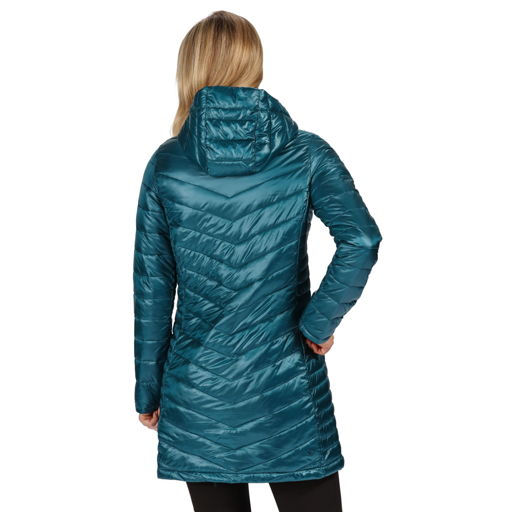 regatta womens andel long hooded jacket