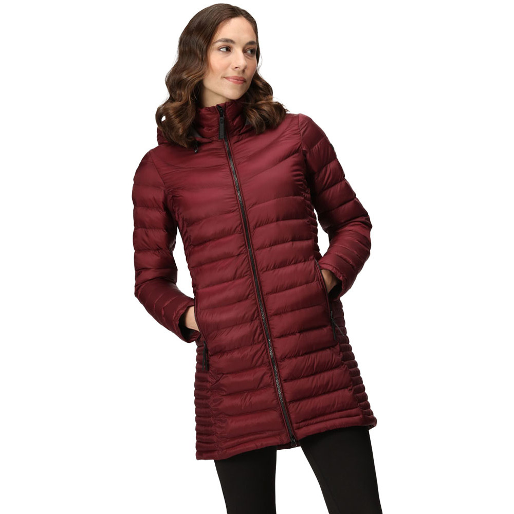 Regatta Womens Andel III Jacket Padded Insulated Longline Hooded Puffer ...