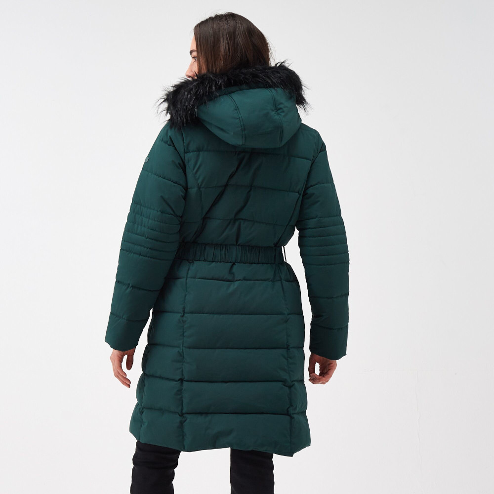 Wallis green padded coat sale