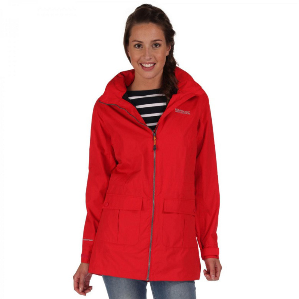 Regatta Womens/Ladies Shayna Waterproof Long Rain Mac Jacket | eBay