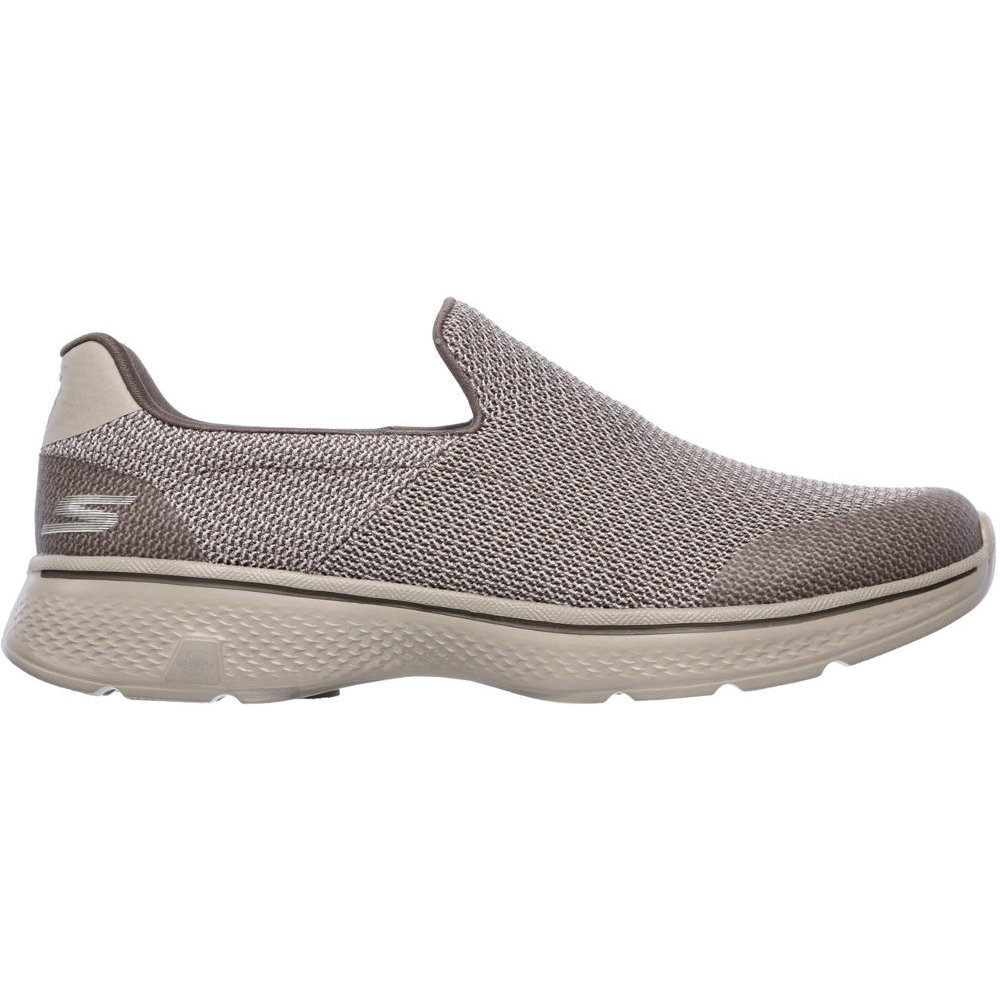 Skechers Mens Go Walk 4 Noble Breathable Mesh Slip On Active Trainers ...