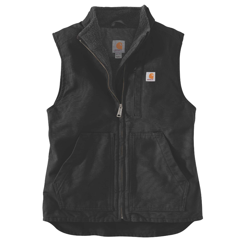 Carhartt women's sandstone mock neck sherpa lined zip front vest hotsell