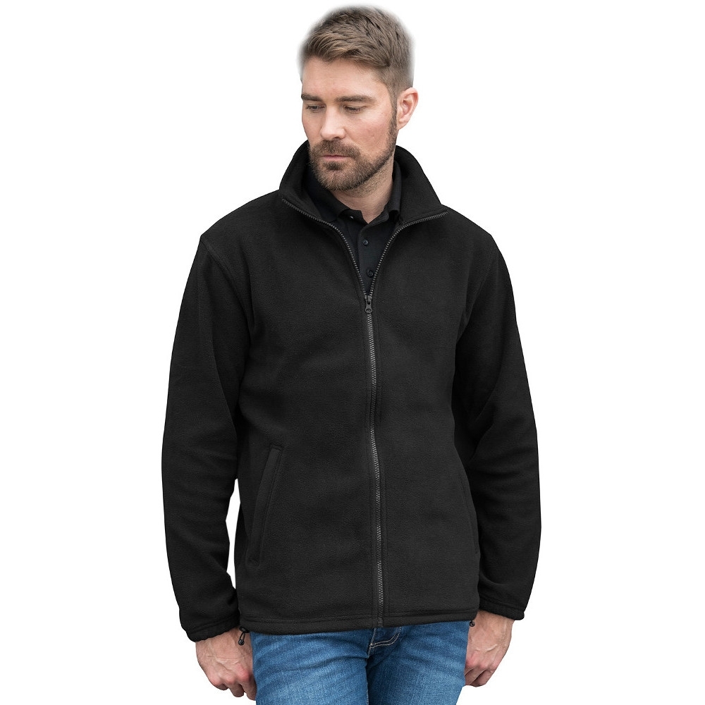 Mens black fleece clearance pullover