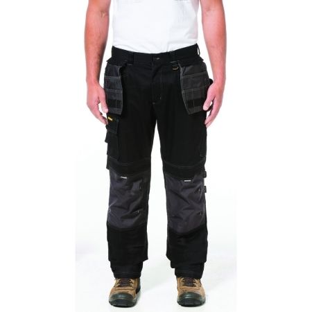 CATERPILLAR Essential Stretch Cargo černé pánské premium kalhoty |  Asotowork.com