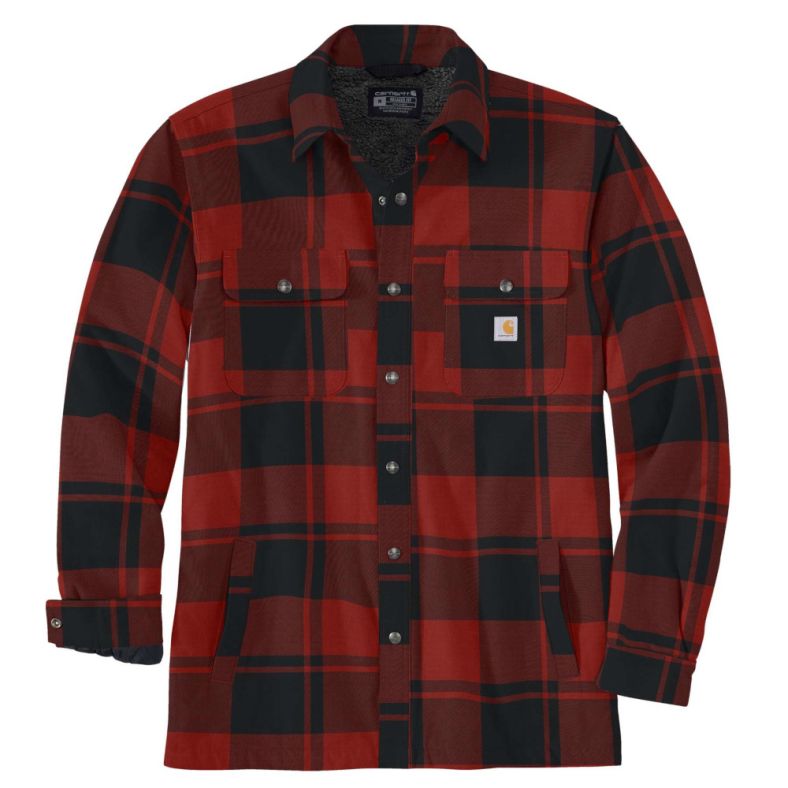 Mens carhartt shirt clearance jacket