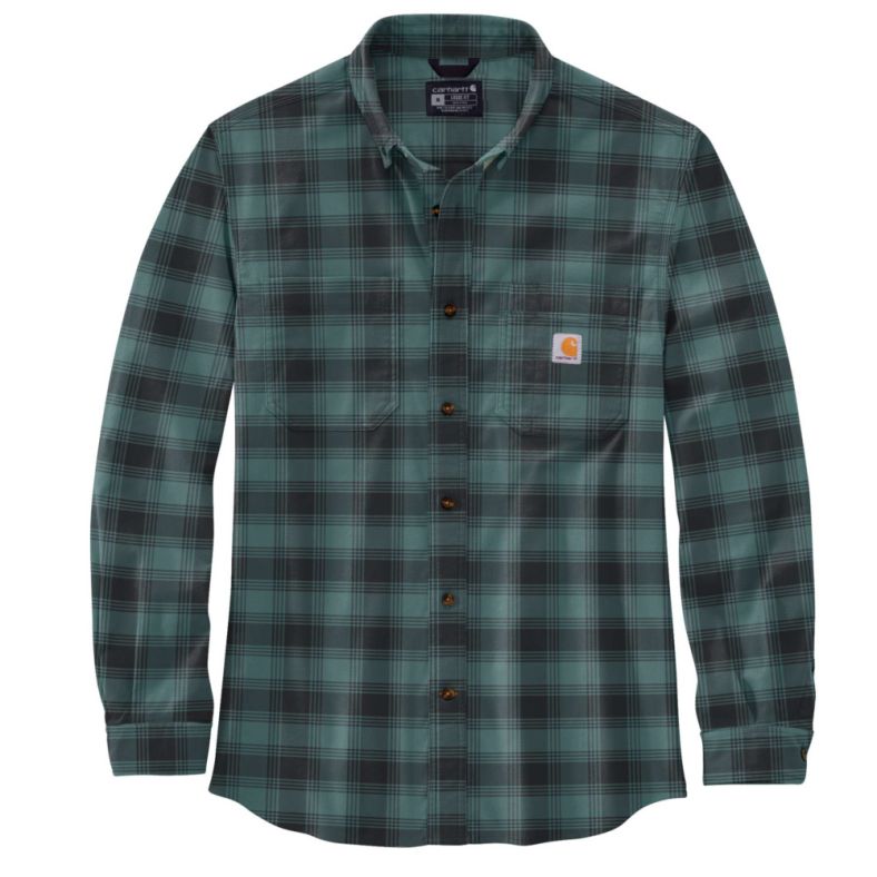 Carhartt long sleeve flannel best sale