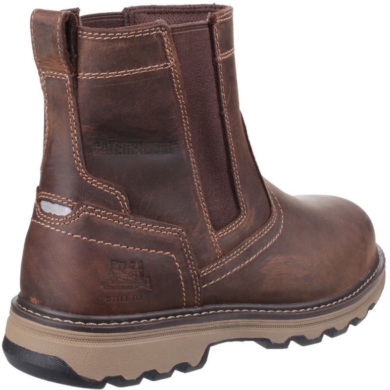 CAT Workwear Mens Pelton Lightweight Leather S1P Safety Deal Boots