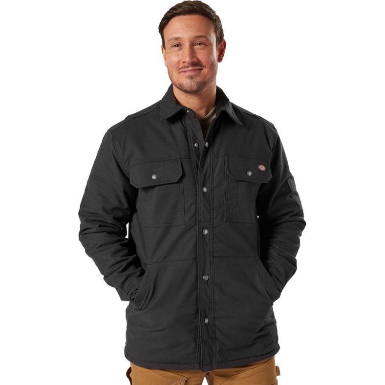 Dickies Mens Flex Duck Comfortable Cotton Blend Shirt Jacket Brookes