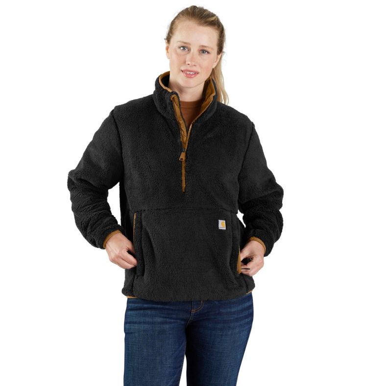 Carhartt Womens Loose Fit Half Zip Fleece Pullover Brookes