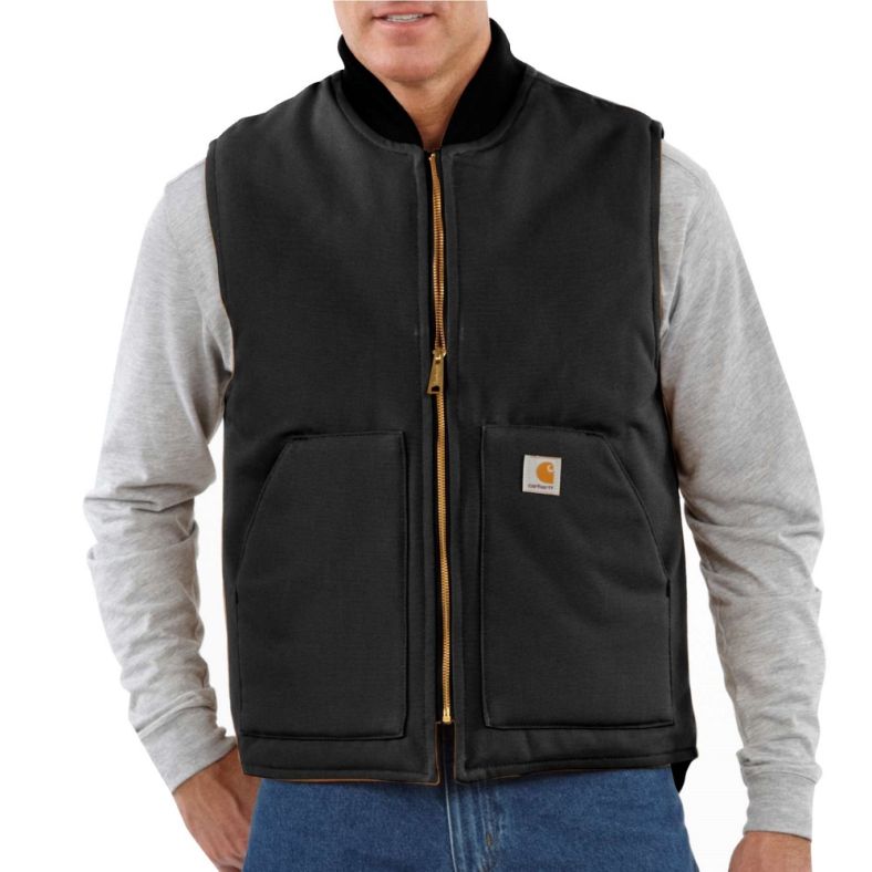 Carhartt Mens Arctic Insulated Nylon Lined Duck Shell Vest Jacket Brookes