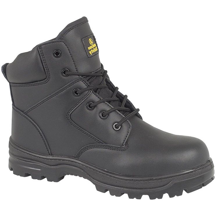 Mens Metal Free Safety Work Boots FS006C Black | Brookes