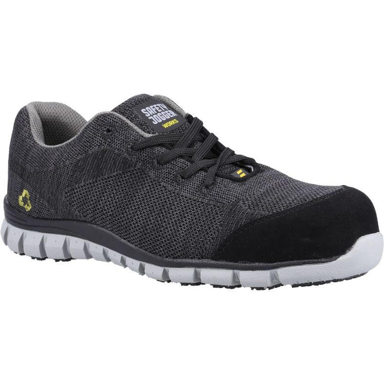 Safety Jogger Mens Morris S1P Laced Slip Resistant Trainers Brookes