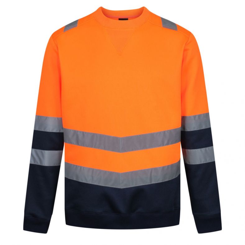 Regatta Professional Mens Hi Vis Reflective Sweater Jumper Brookes