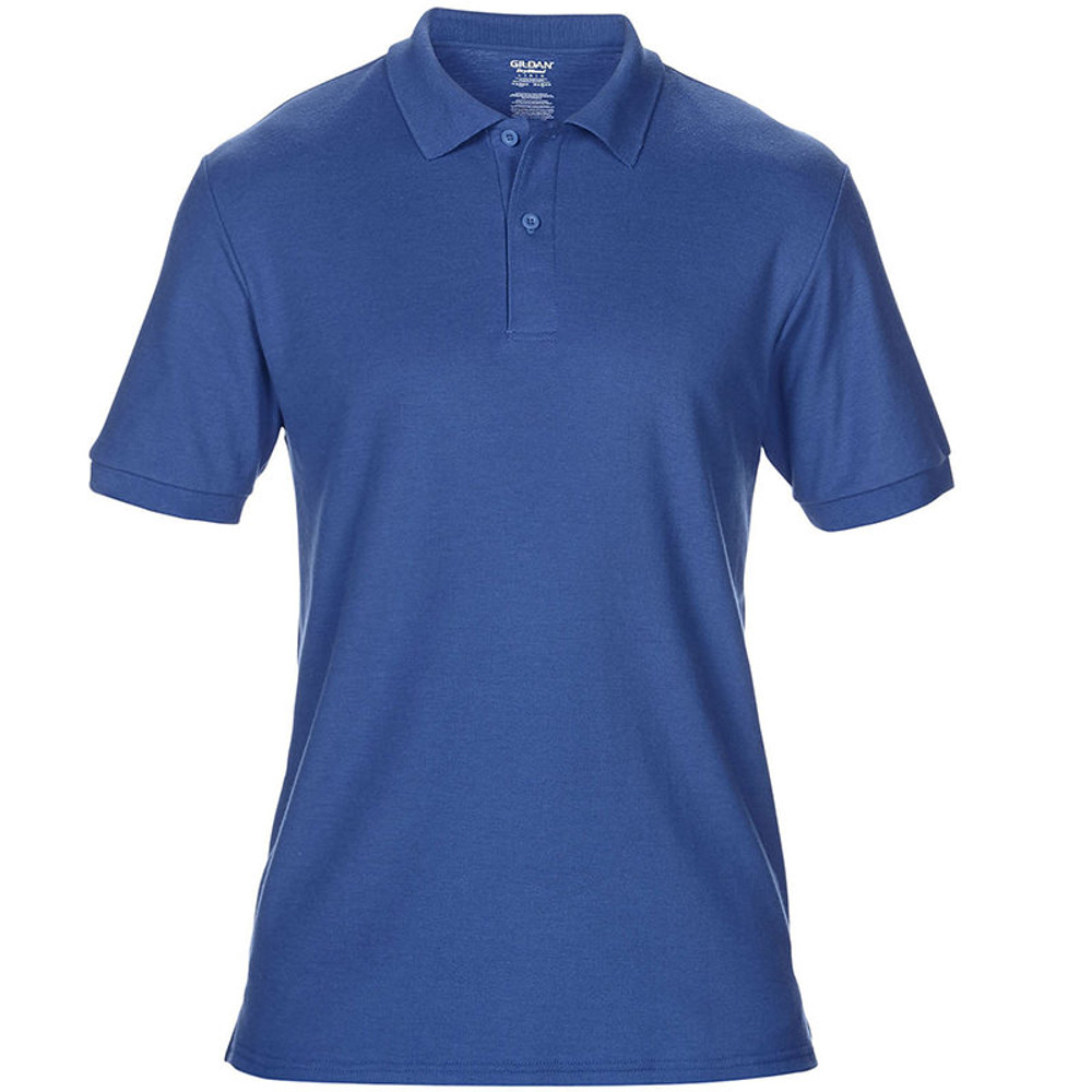 Gildan mens dryblend double pique 2025 long-sleeve polo